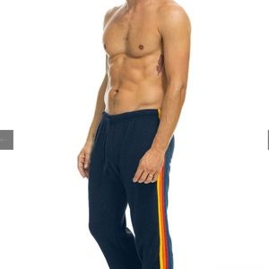 Aviator Nation, 5 Stripes Sweatpants. Blue. Size XL, pre-owned, OG, men, nice!!!
